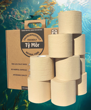 Load image into Gallery viewer, 5x9 Luxury extra long eco toilet rolls sustainable bamboo - 45 double length
