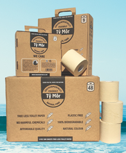 Load image into Gallery viewer, 4 Luxury extra long eco toilet rolls sustainable bamboo - double length
