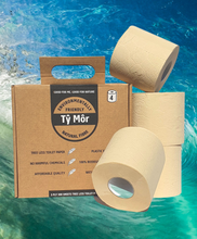 Load image into Gallery viewer, 4 Luxury extra long eco toilet rolls sustainable bamboo - double length
